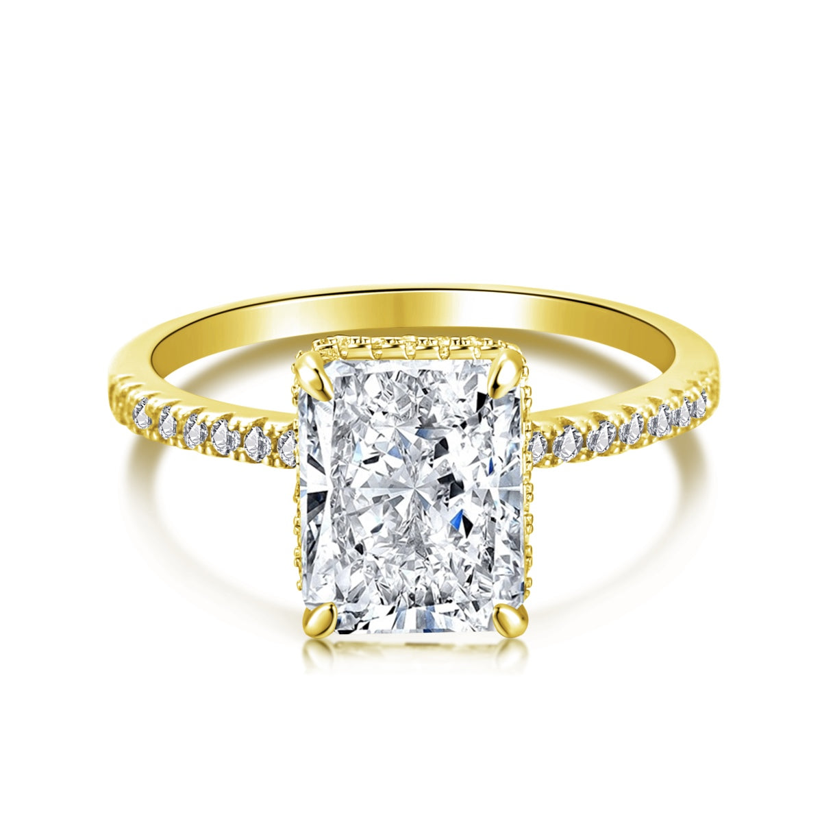[HOT] Bague de fiançailles luxueuse de 4,0 carats