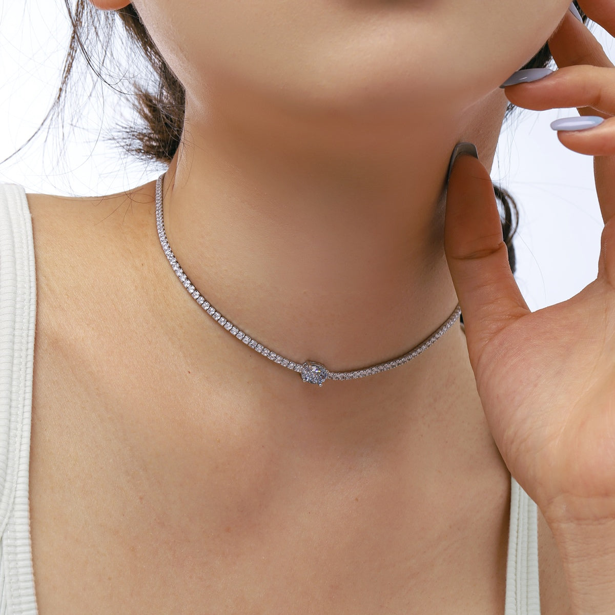 [HOT] Collier taille ovale brillant de 1,0 carat