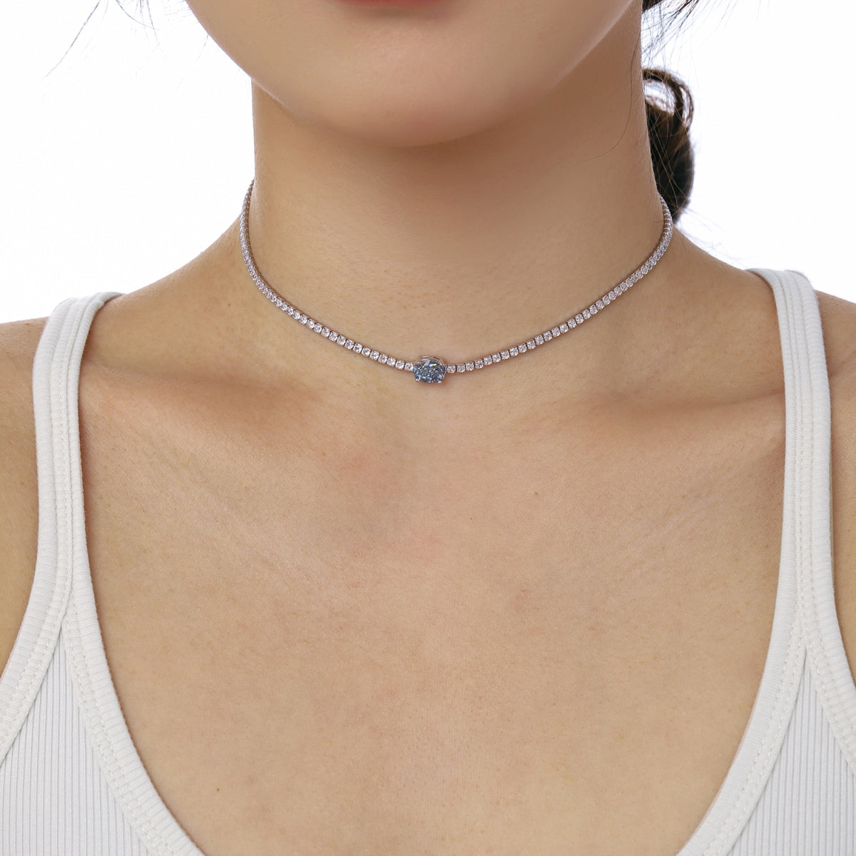 [HOT] Collier taille ovale brillant de 1,0 carat