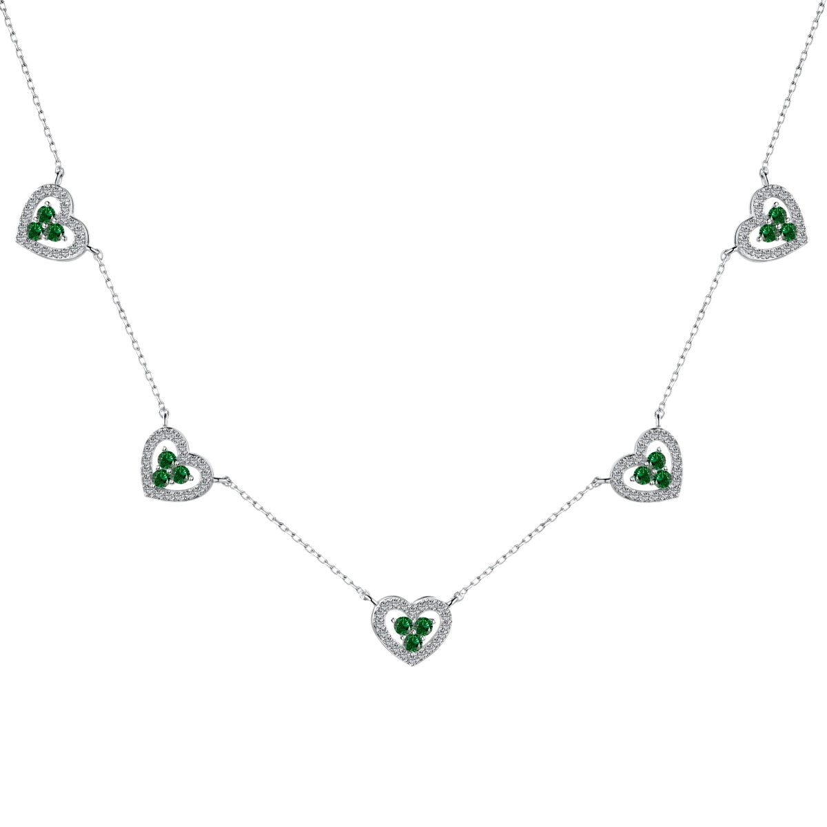 [HOT] Collier scintillant à cinq cœurs