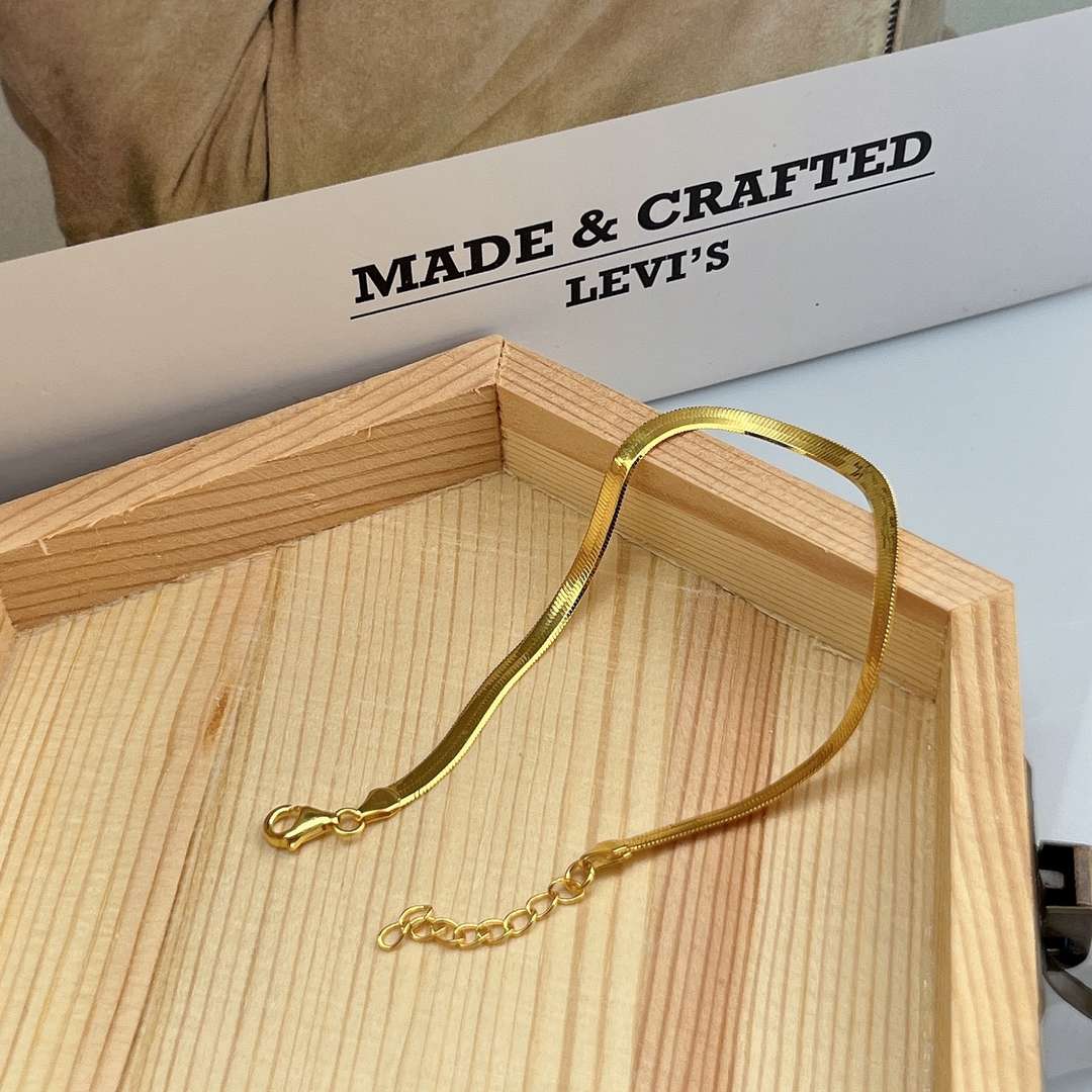 [HOT] Collier à chaîne plate en os de serpent
