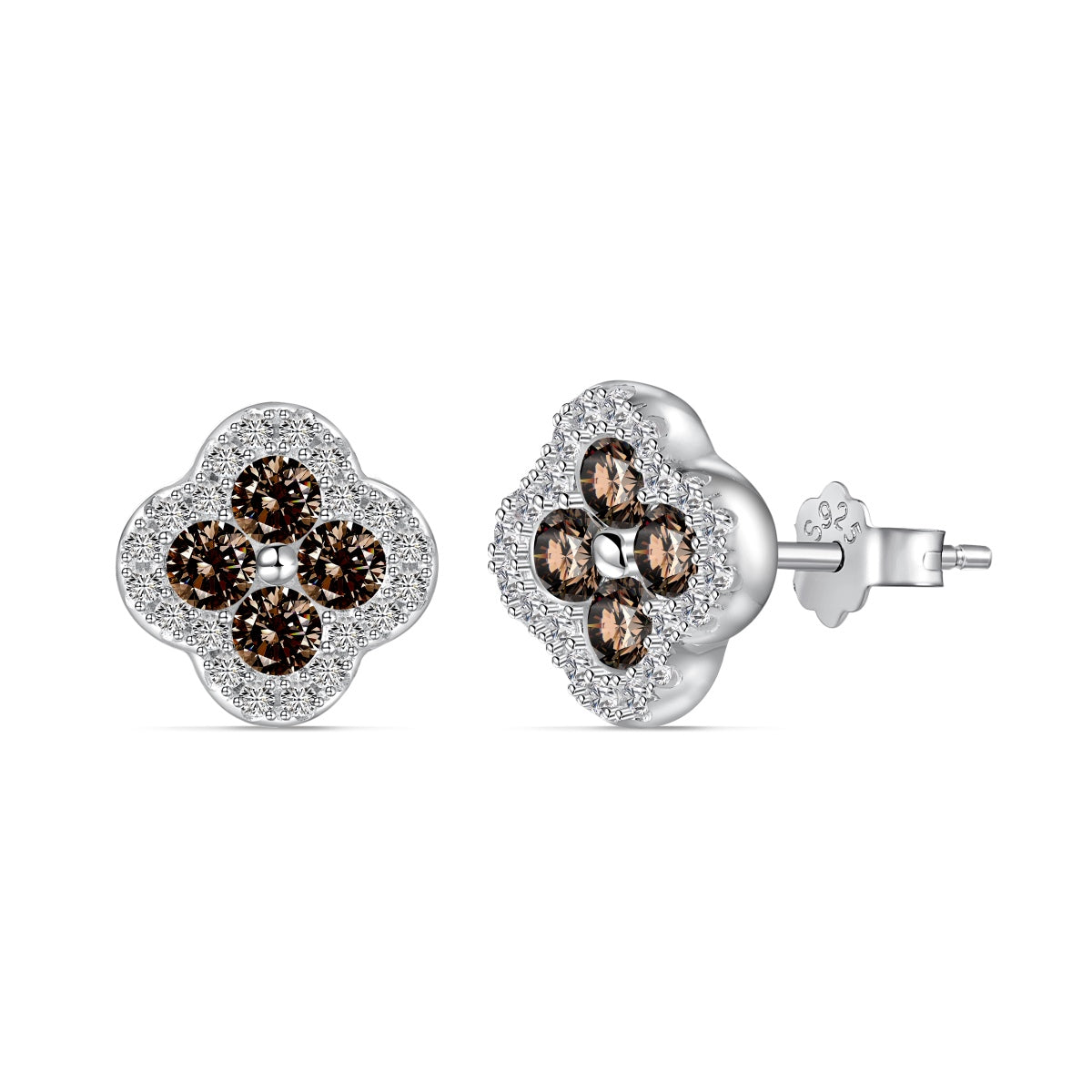 [HOT]Four-Leaf Clover Flower Shaped Earrings