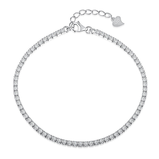 [HOT] Bracelet de tennis taille princesse brillant et radieux