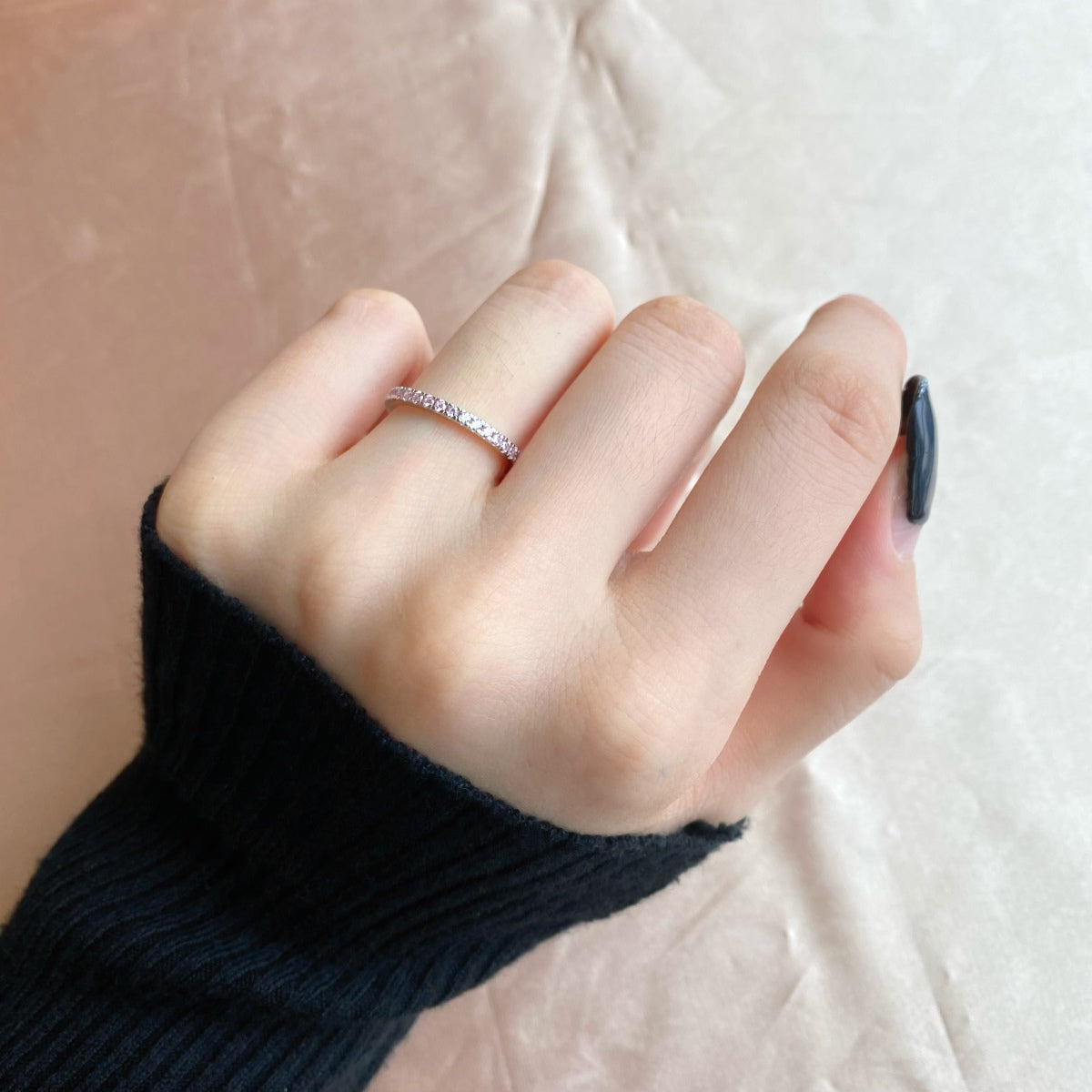 [HOT] Bague quotidienne délicate et scintillante à taille ronde
