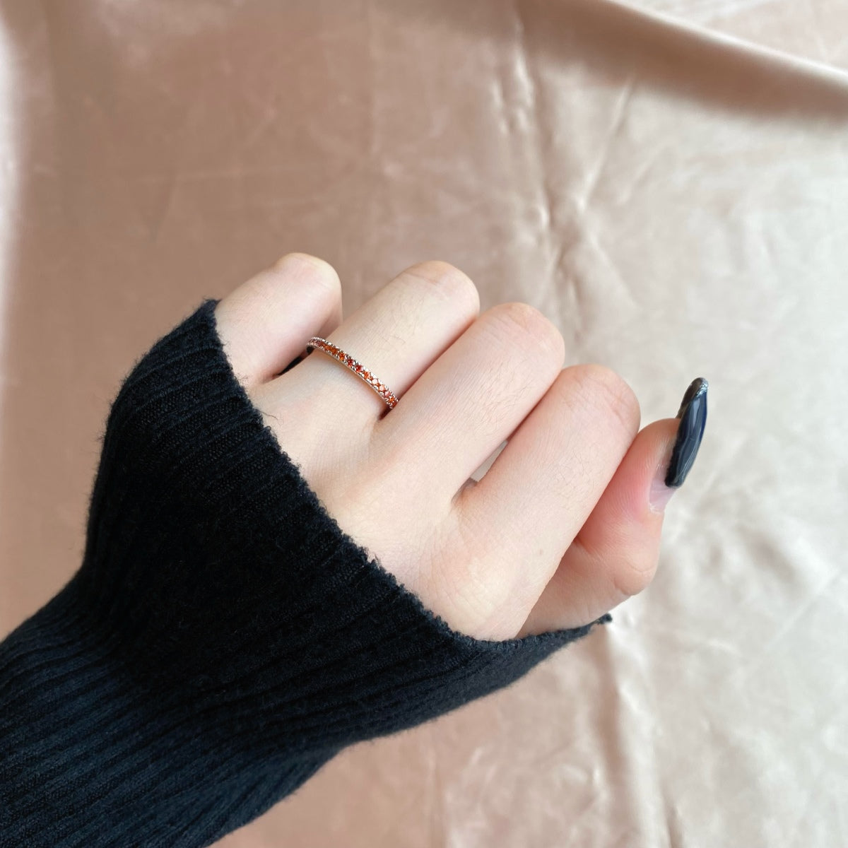 [HOT] Bague quotidienne délicate et scintillante à taille ronde