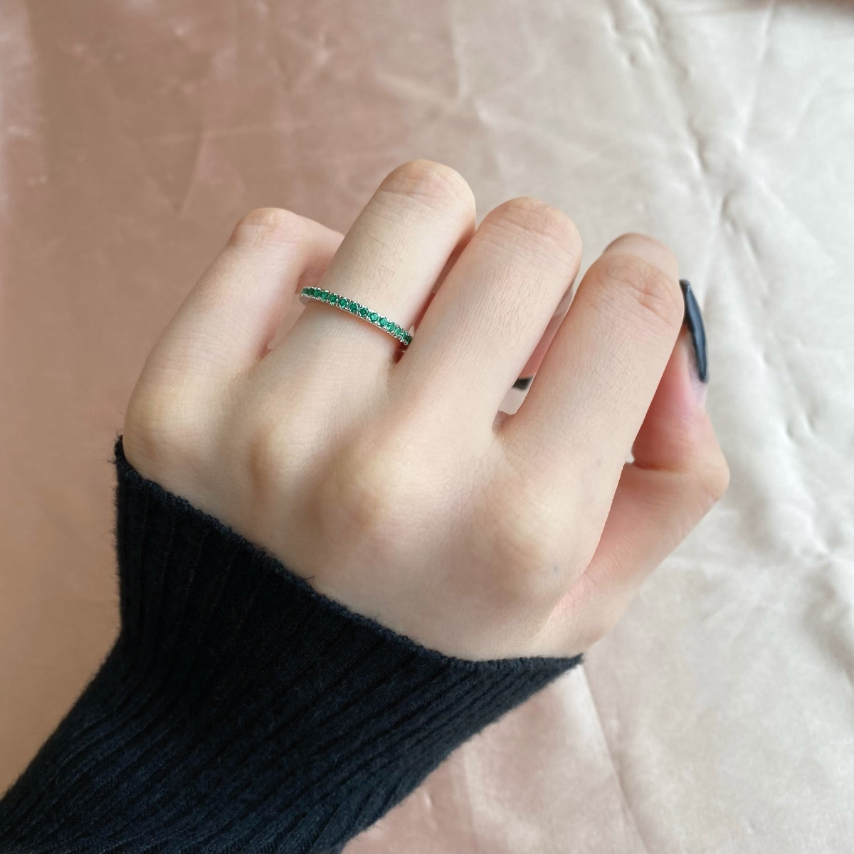 [HOT] Bague quotidienne délicate et scintillante à taille ronde