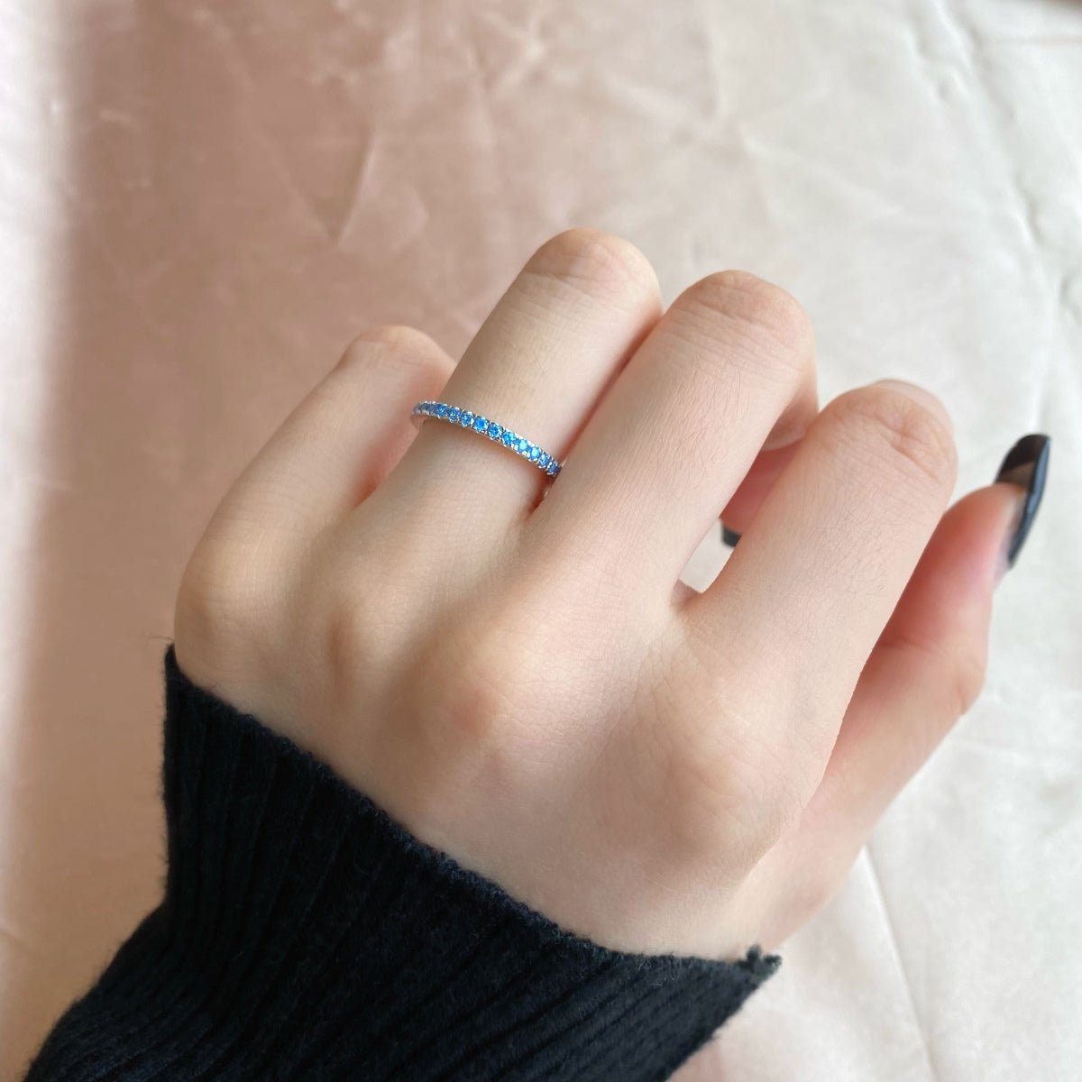 [HOT] Bague quotidienne délicate et scintillante à taille ronde