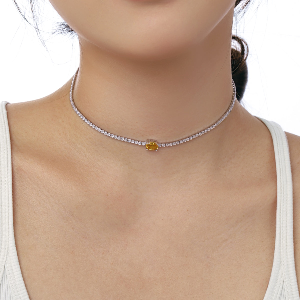 [HOT] Collier taille ovale brillant de 1,0 carat