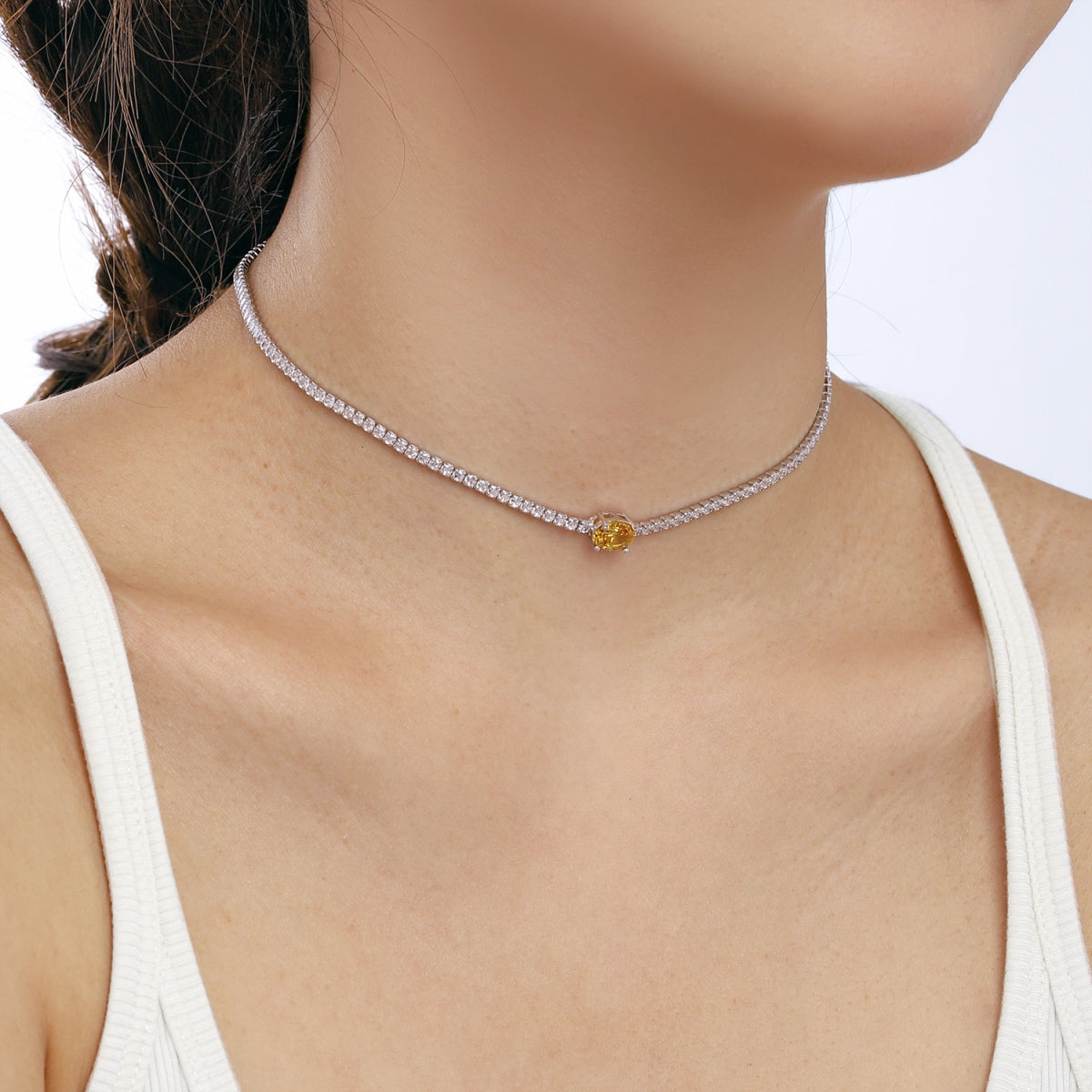 [HOT] Collier taille ovale brillant de 1,0 carat