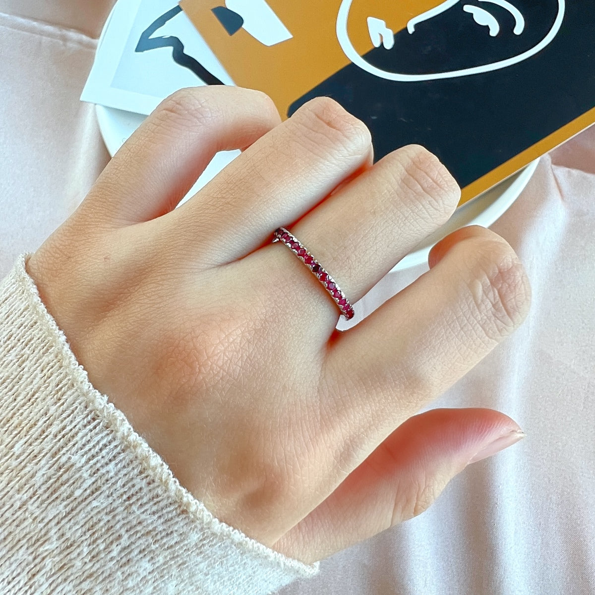 [HOT] Bague quotidienne délicate et scintillante à taille ronde