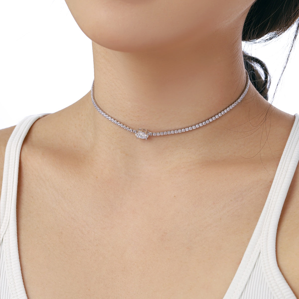 [HOT] Collier taille ovale brillant de 1,0 carat