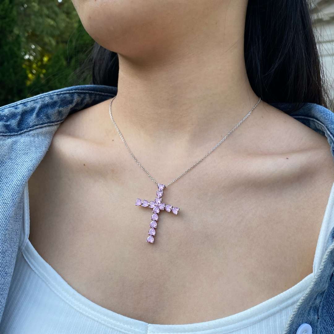 [HOT] Collier en forme de croix rayonnante
