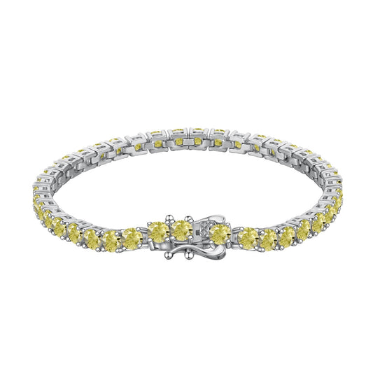 [HOT] Bracelet de tennis rond orné et éblouissant