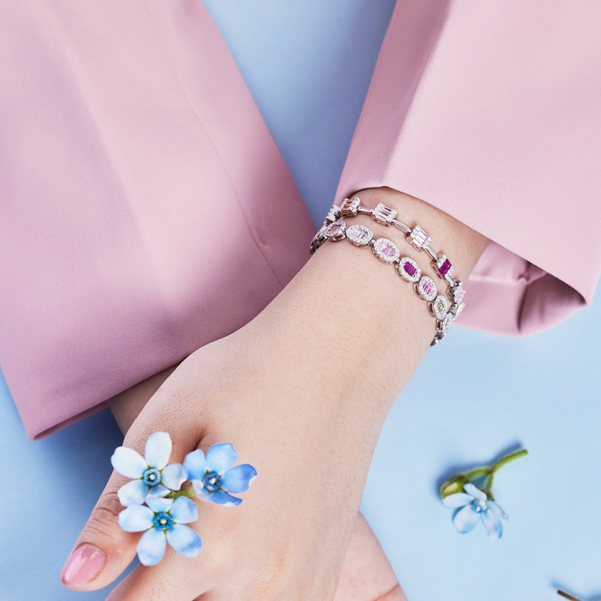 [HOT]Dainty Charming Emerald Cut Daily Bracelet
