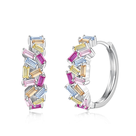 [HOT] Boucles d'oreilles éblouissantes et colorées en forme d'émeraude