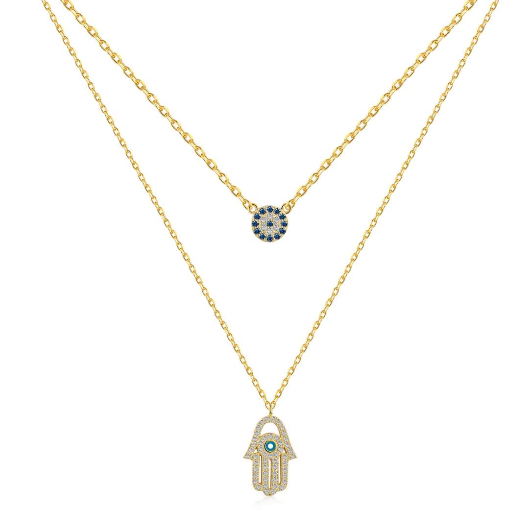 [HOT] Collier Hamsa Palm Œil de Démon