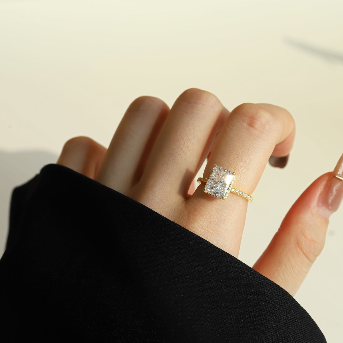 [HOT] Bague de fiançailles luxueuse de 4,0 carats
