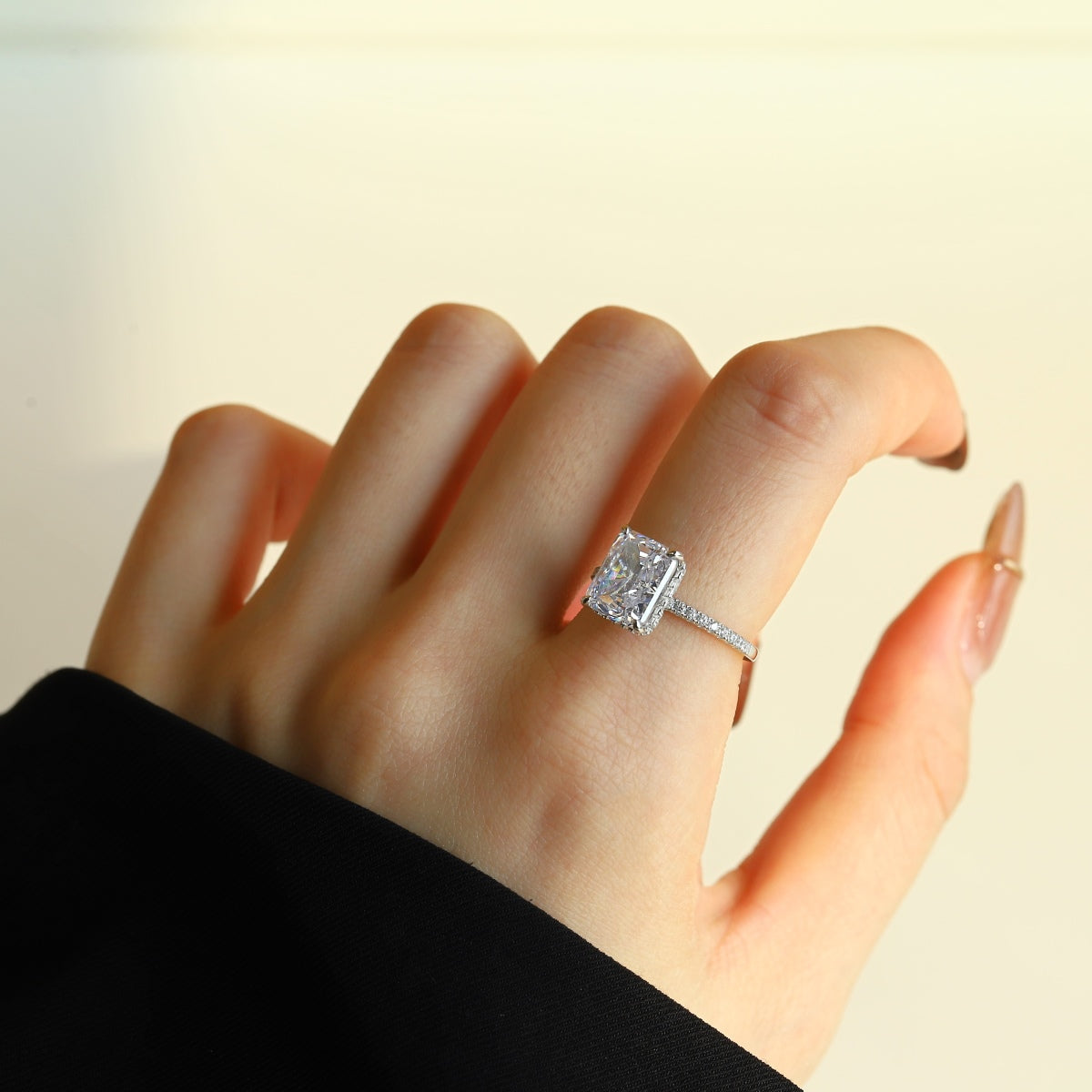 [HOT] Bague de fiançailles luxueuse de 4,0 carats