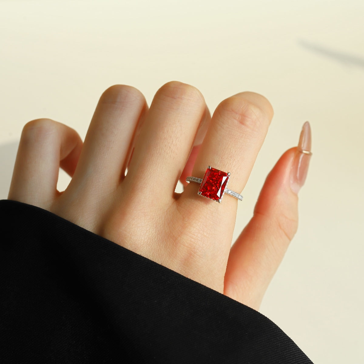 [HOT] Bague de fiançailles luxueuse de 4,0 carats