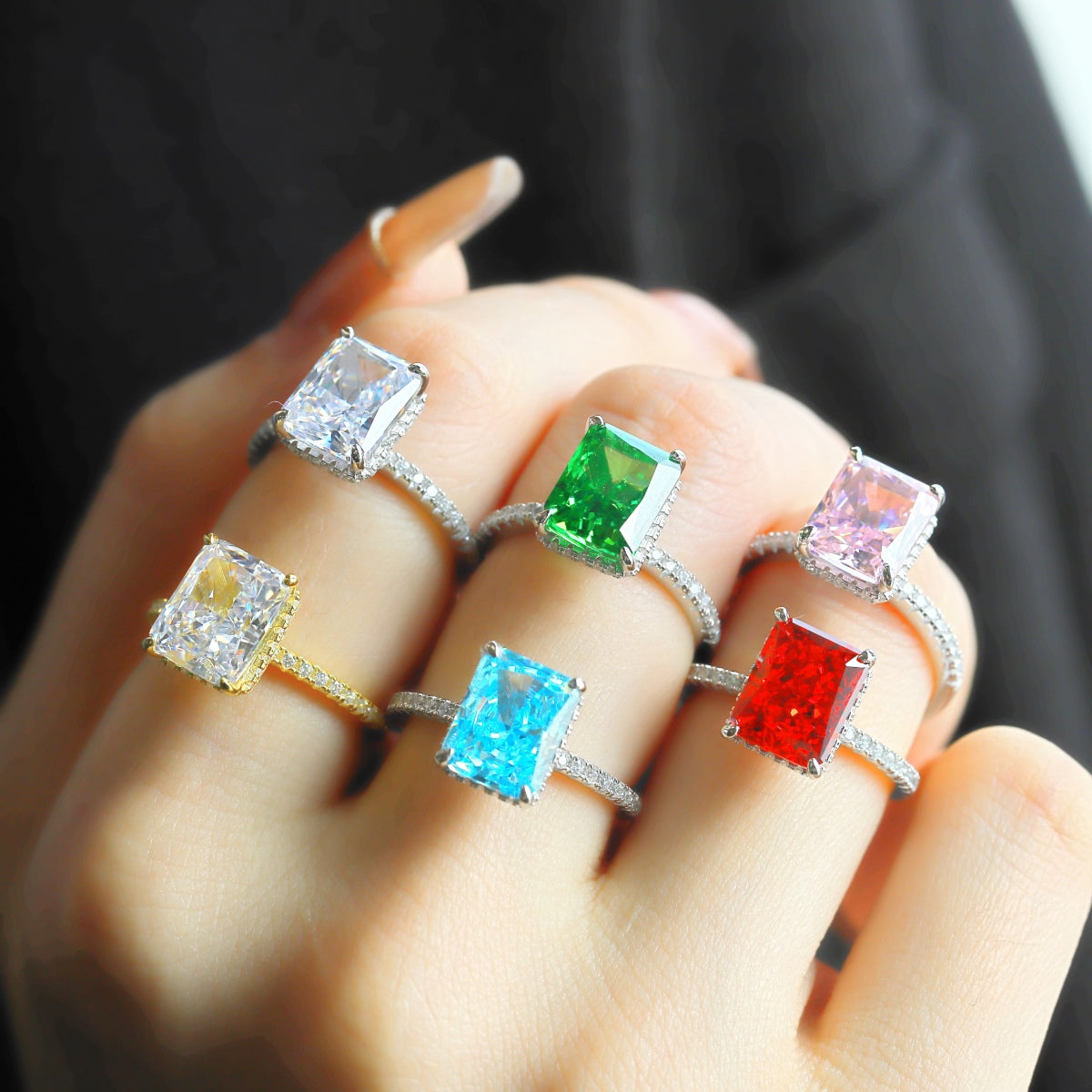 [HOT] Bague de fiançailles luxueuse de 4,0 carats