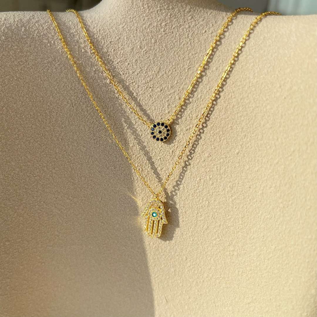 [HOT] Collier Hamsa Palm Œil de Démon