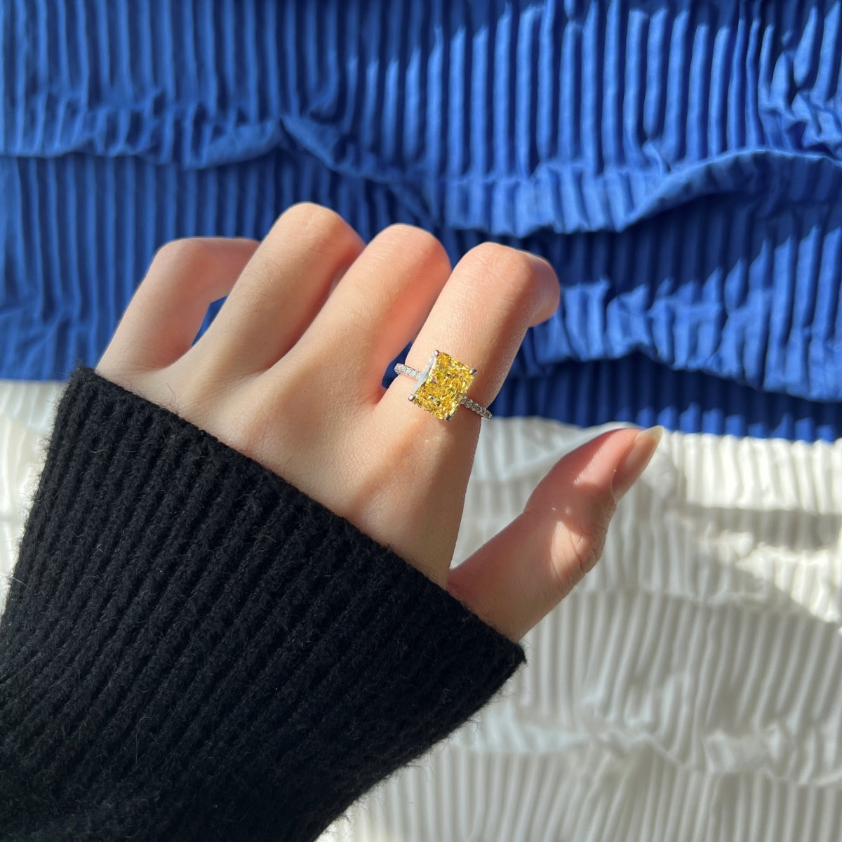 [HOT] Bague de fiançailles luxueuse de 4,0 carats