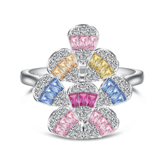 [HOT]Sparkling Colorful Water Drop Shape Daily Ring