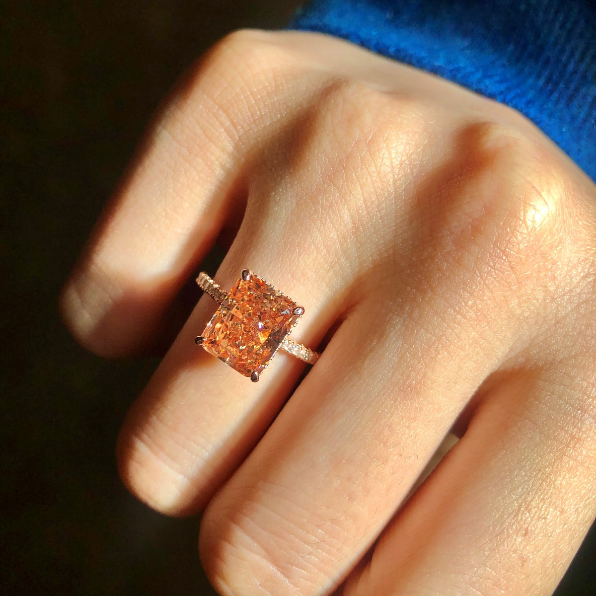 [HOT] Bague de fiançailles luxueuse de 4,0 carats