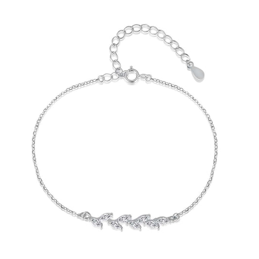 [HOT] Bracelet élégant en forme de feuilles de blé