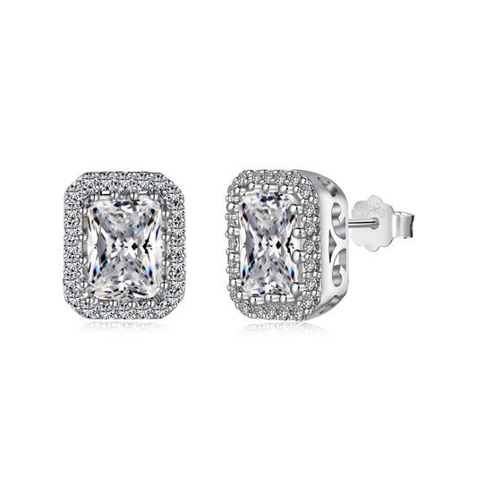 [HOT] Boucles d'oreilles luxueuses et délicates taille émeraude de 1,0 carat