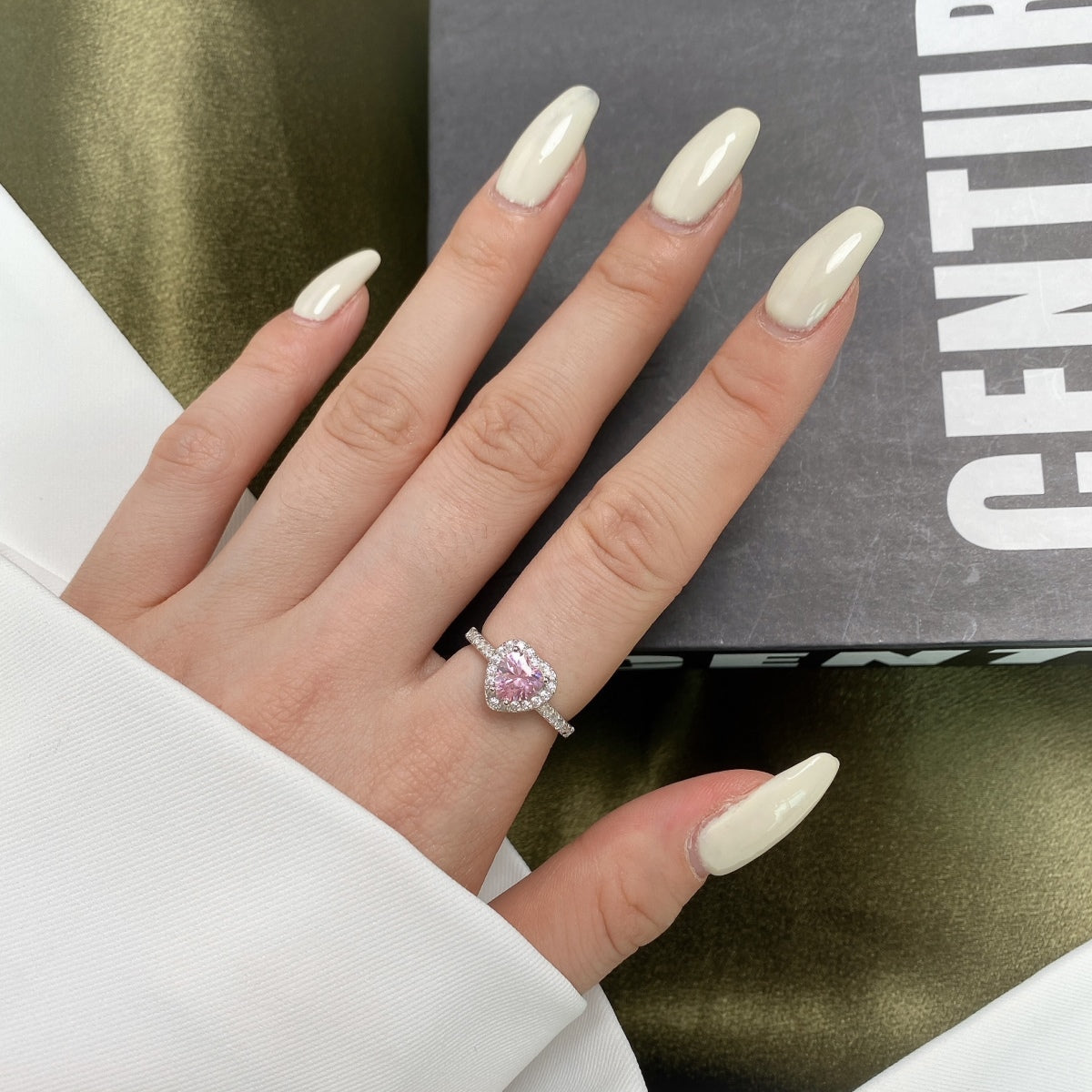 [HOT] Bague d'amour romantique en forme de cœur éclaboussante et éternelle