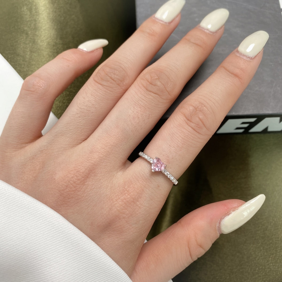 [HOT] Bague d'amour en forme de cœur de 0,5 carat CaratEternity