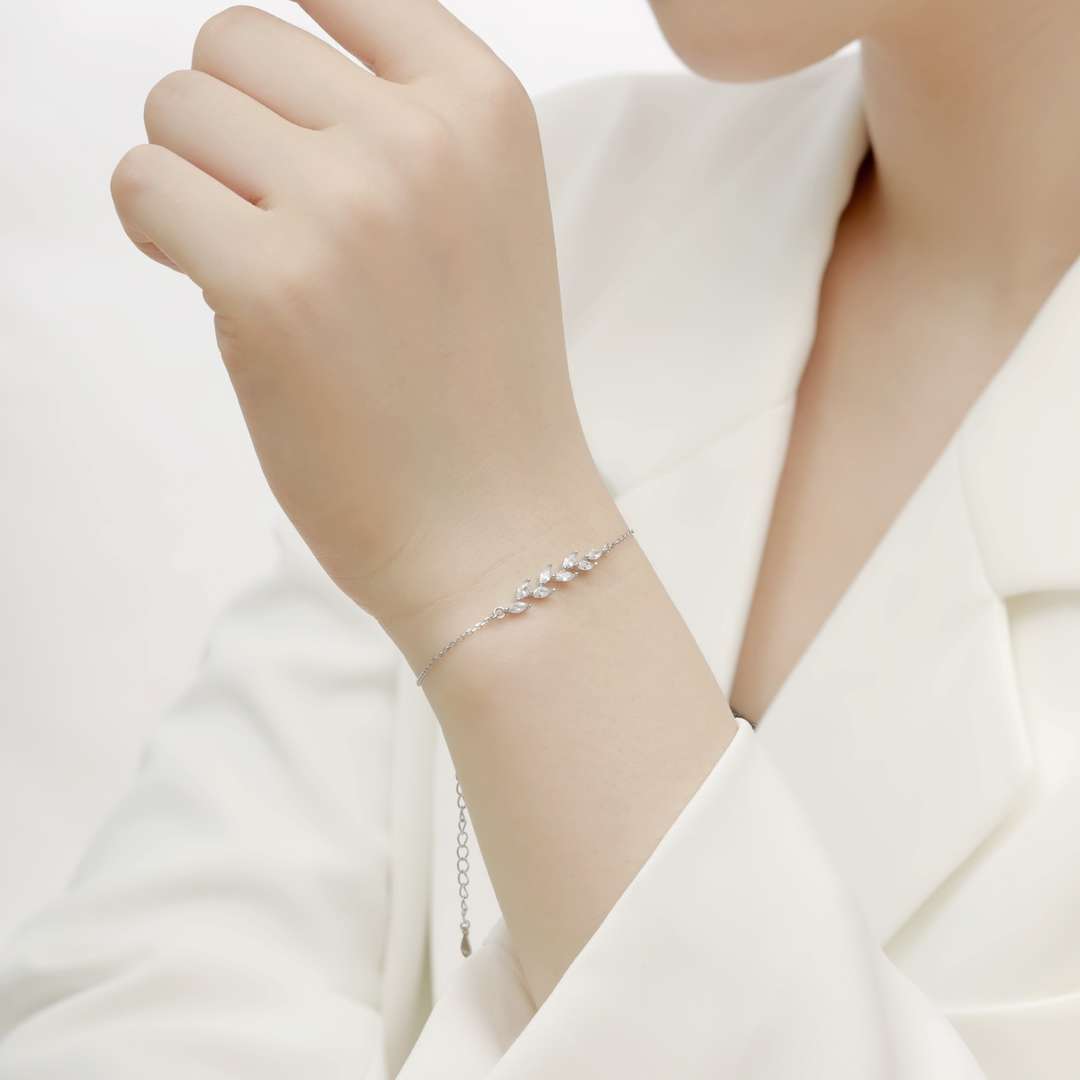 [HOT] Bracelet élégant en forme de feuilles de blé