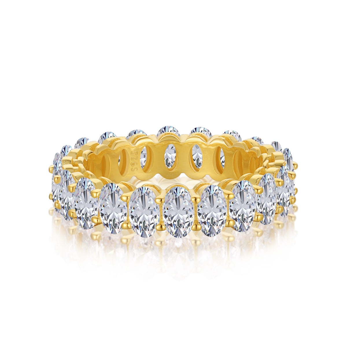 [HOT] Bague de tennis ovale ornée