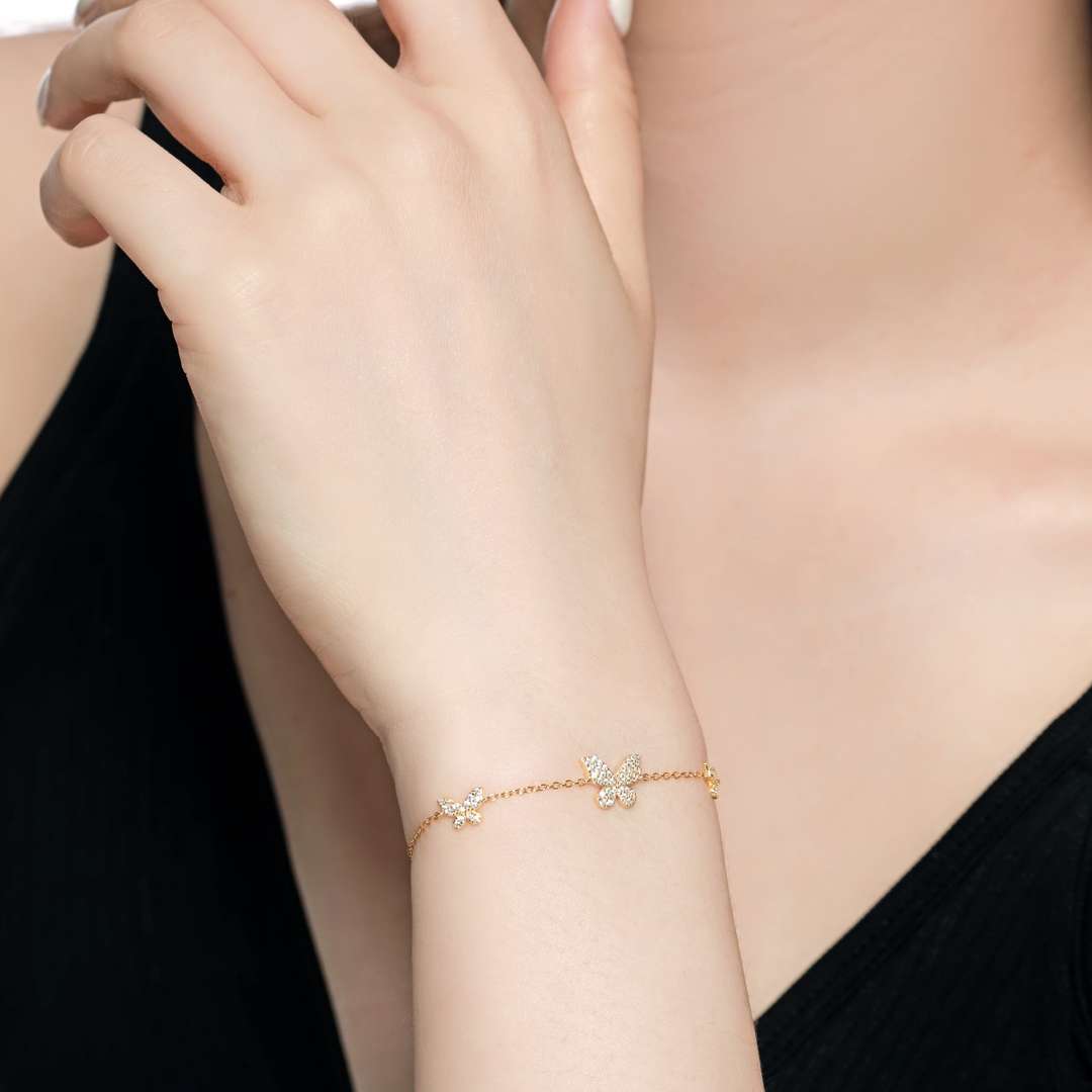 [HOT] Bracelet pendentif papillon délicat