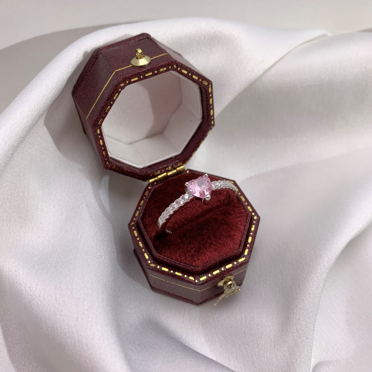 [HOT] Bague d'amour en forme de cœur de 0,5 carat CaratEternity