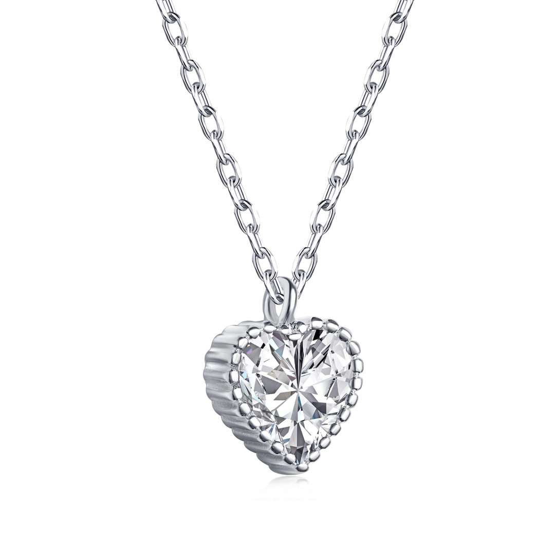 [HOT] Collier en forme de cœur orné