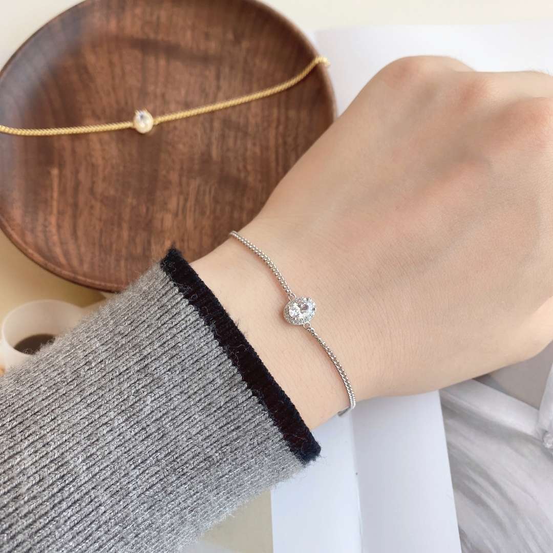 [HOT] Bracelet de forme ovale exquis