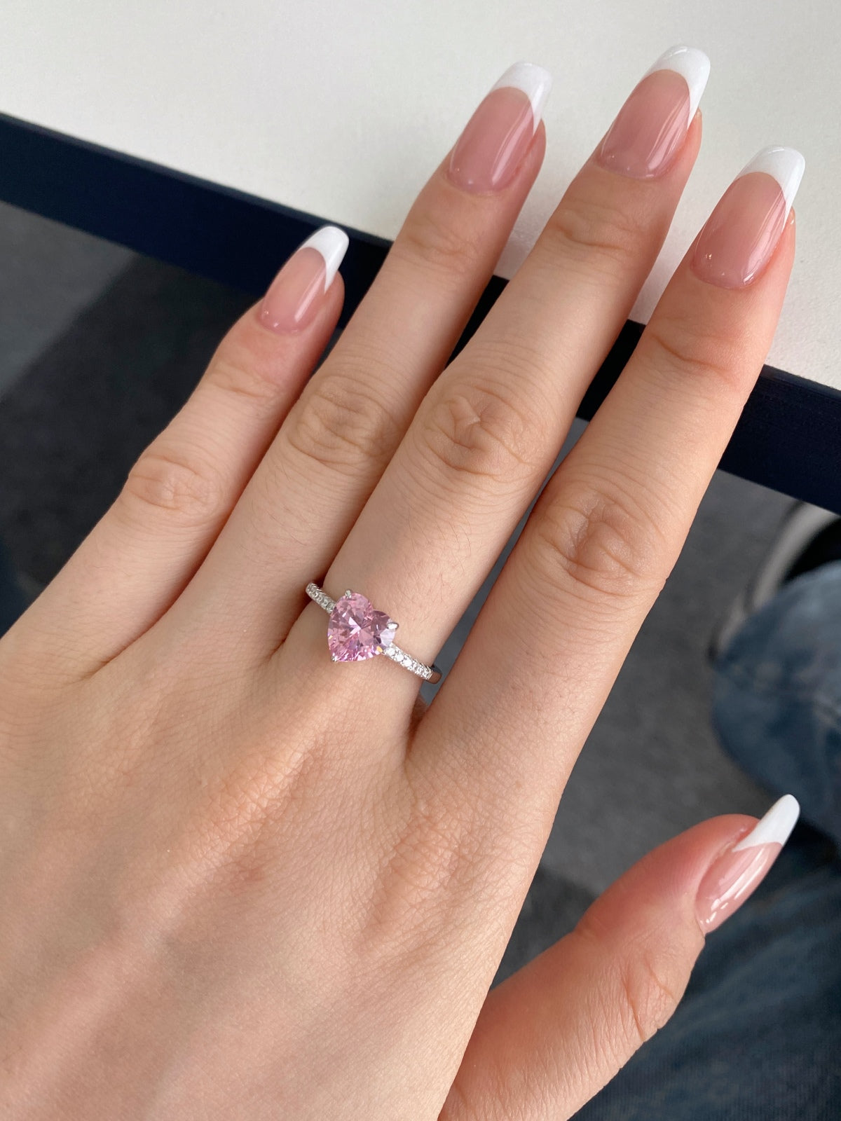 [HOT]2.0 Carat Dazzling Lustrous Heart Cut Lover Ring
