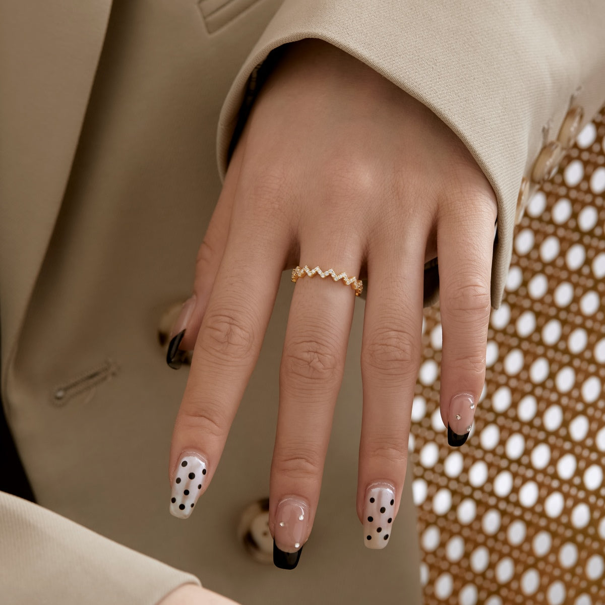 [HOT] Bague quotidienne délicate et enchanteresse en forme de vague