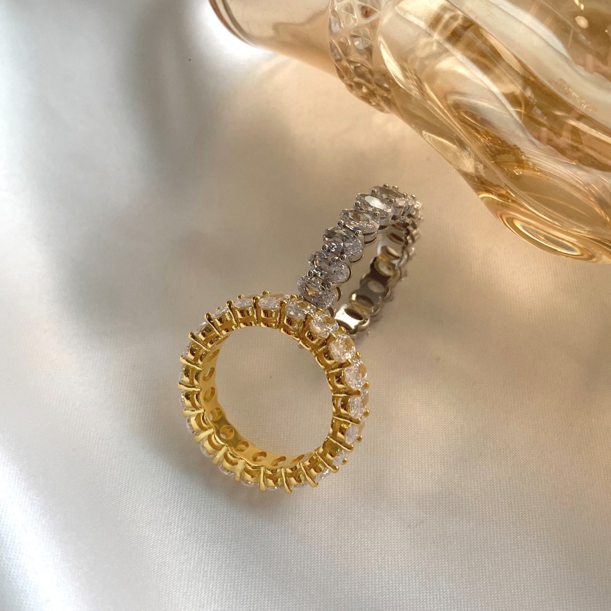 [HOT] Bague de tennis ovale ornée