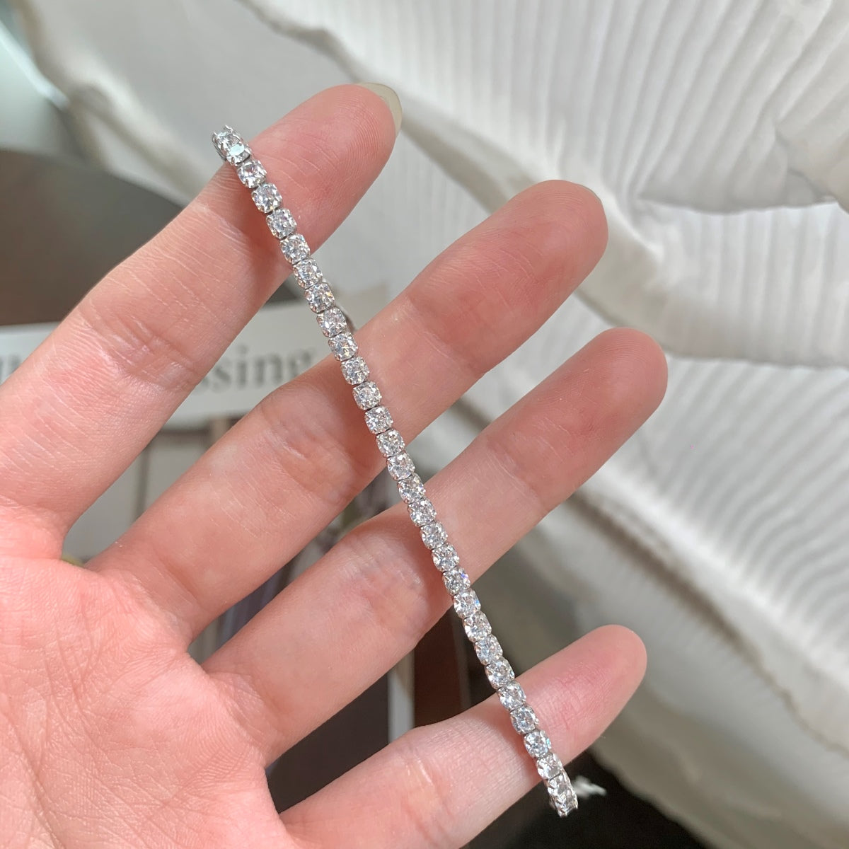[HOT]Sparkling Round Cut Daily Bracelet
