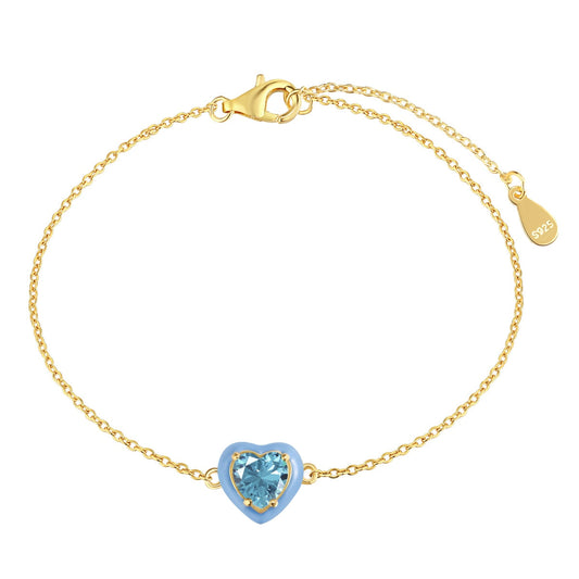 [HOT] Bracelet romantique scintillant en forme de cœur pour amoureux
