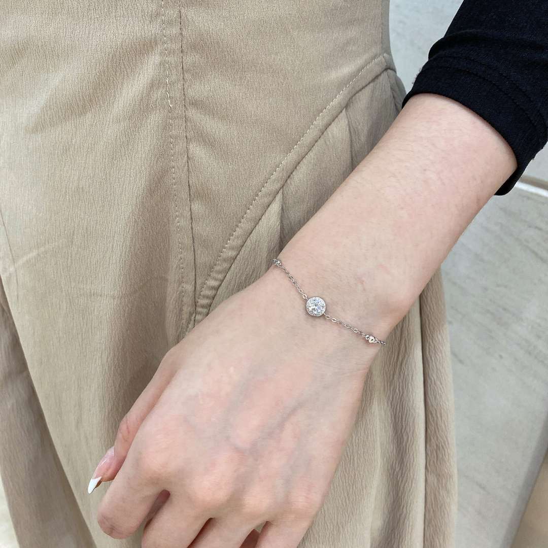 [HOT] Bracelet éblouissant en forme de coupe ronde