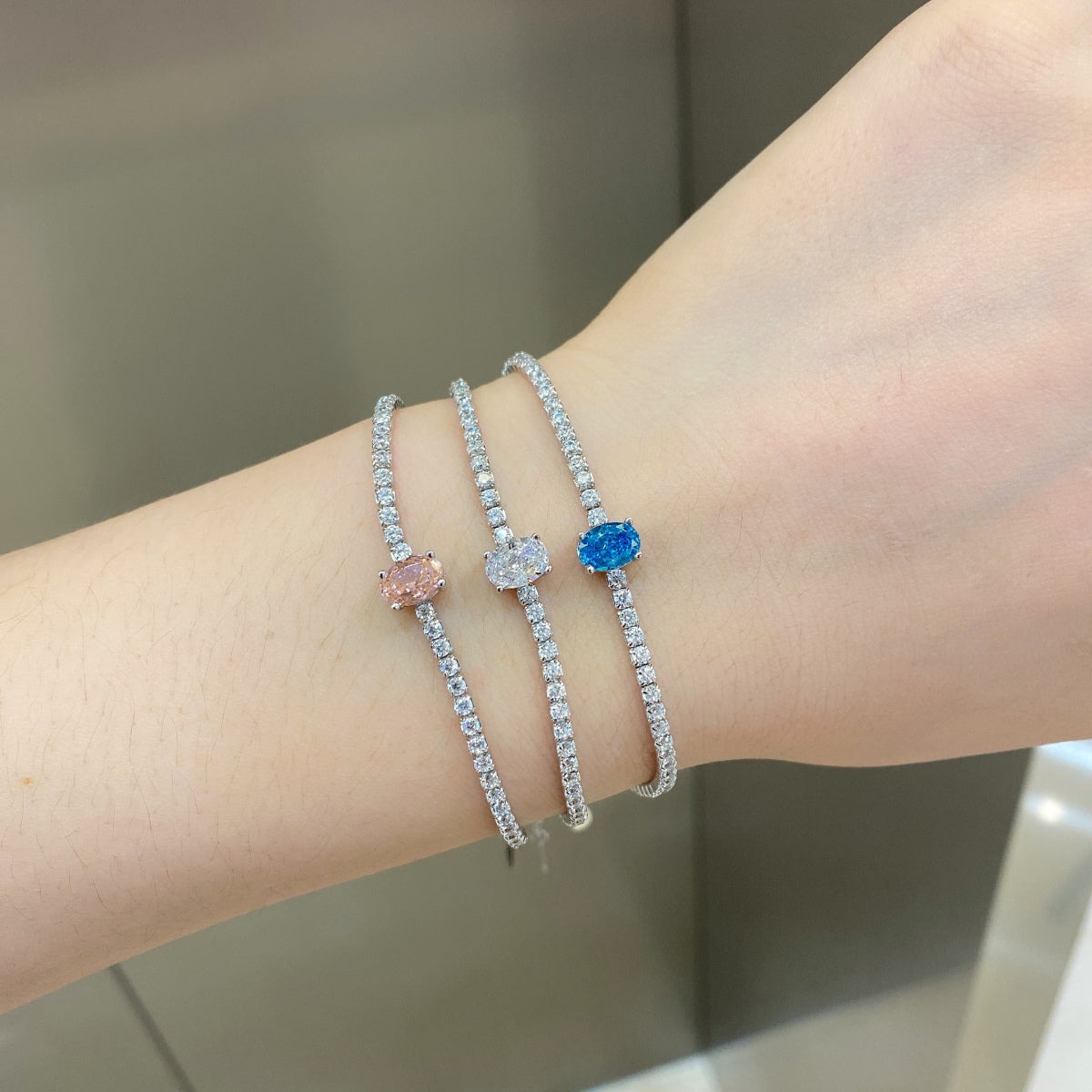 [HOT] Bracelet quotidien exquis taille ovale de 0,75 carat