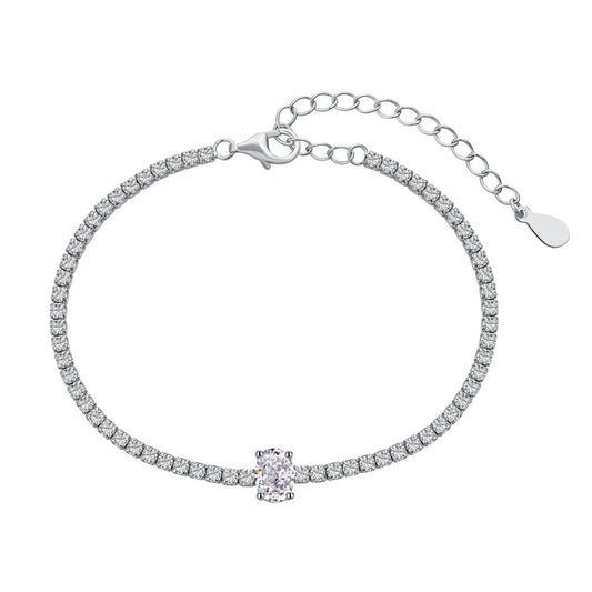 [HOT] Bracelet quotidien exquis taille ovale de 0,75 carat