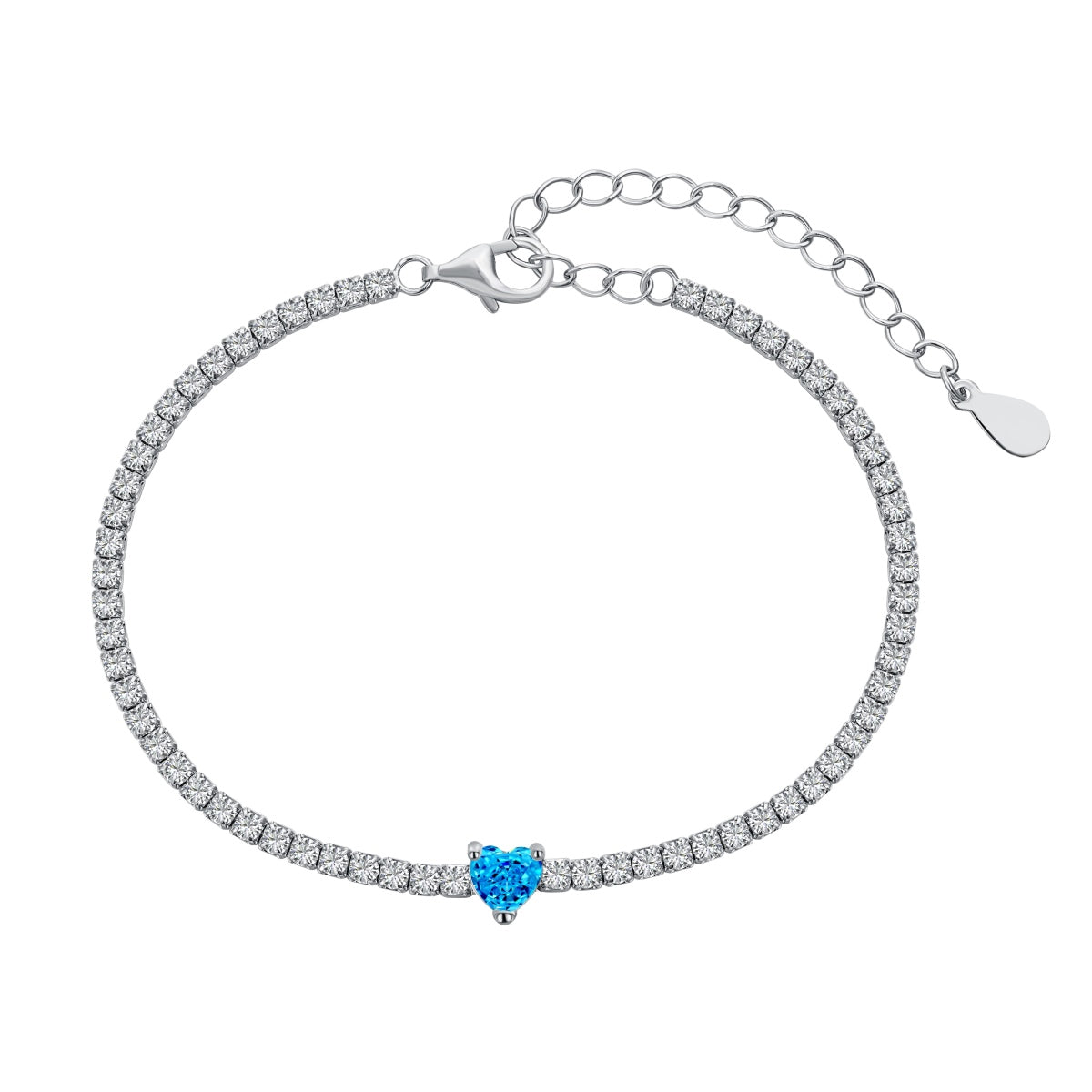 [HOT] Bracelet d'amoureux élégant et romantique en forme de cœur de 0,5 carat