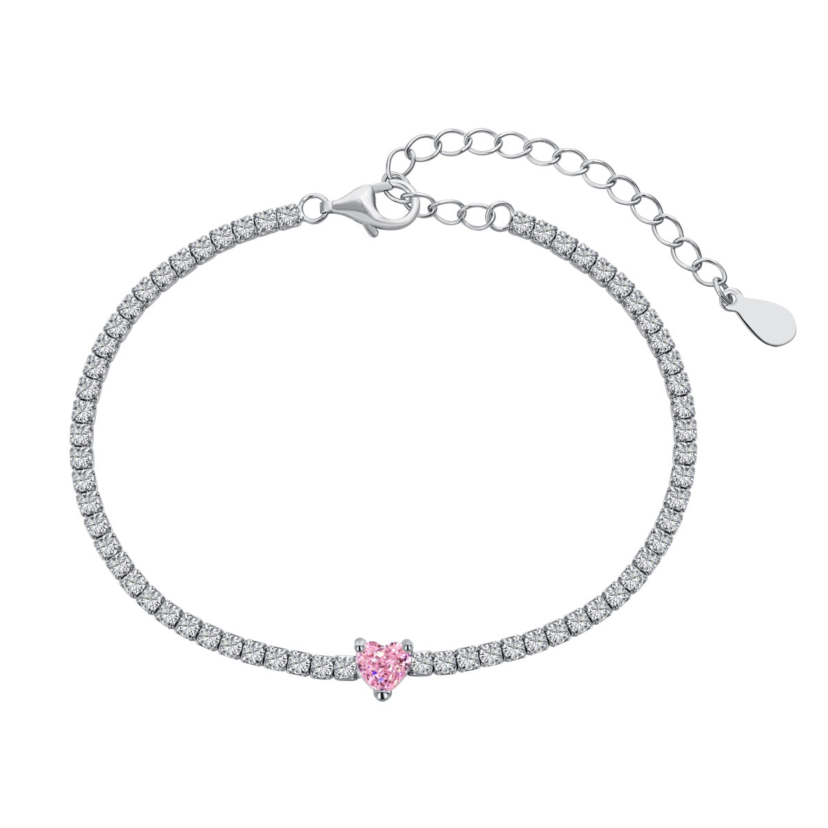 [HOT] Bracelet d'amoureux élégant et romantique en forme de cœur de 0,5 carat