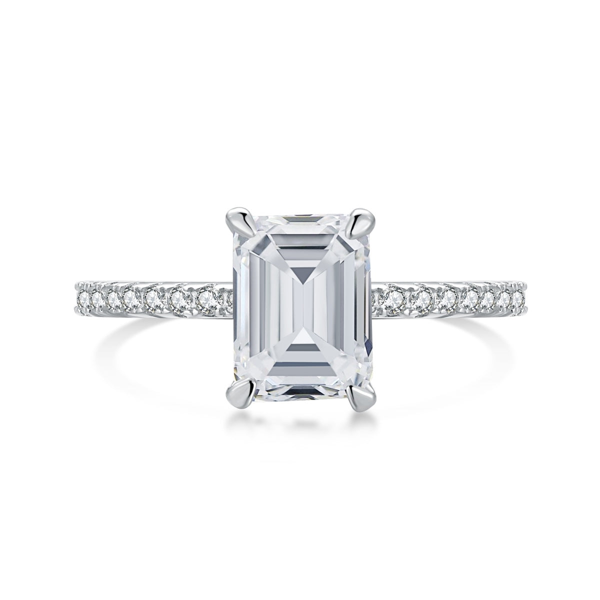 [HOT] Bague de fête scintillante et ornée de 2,0 carats, taille radiant
