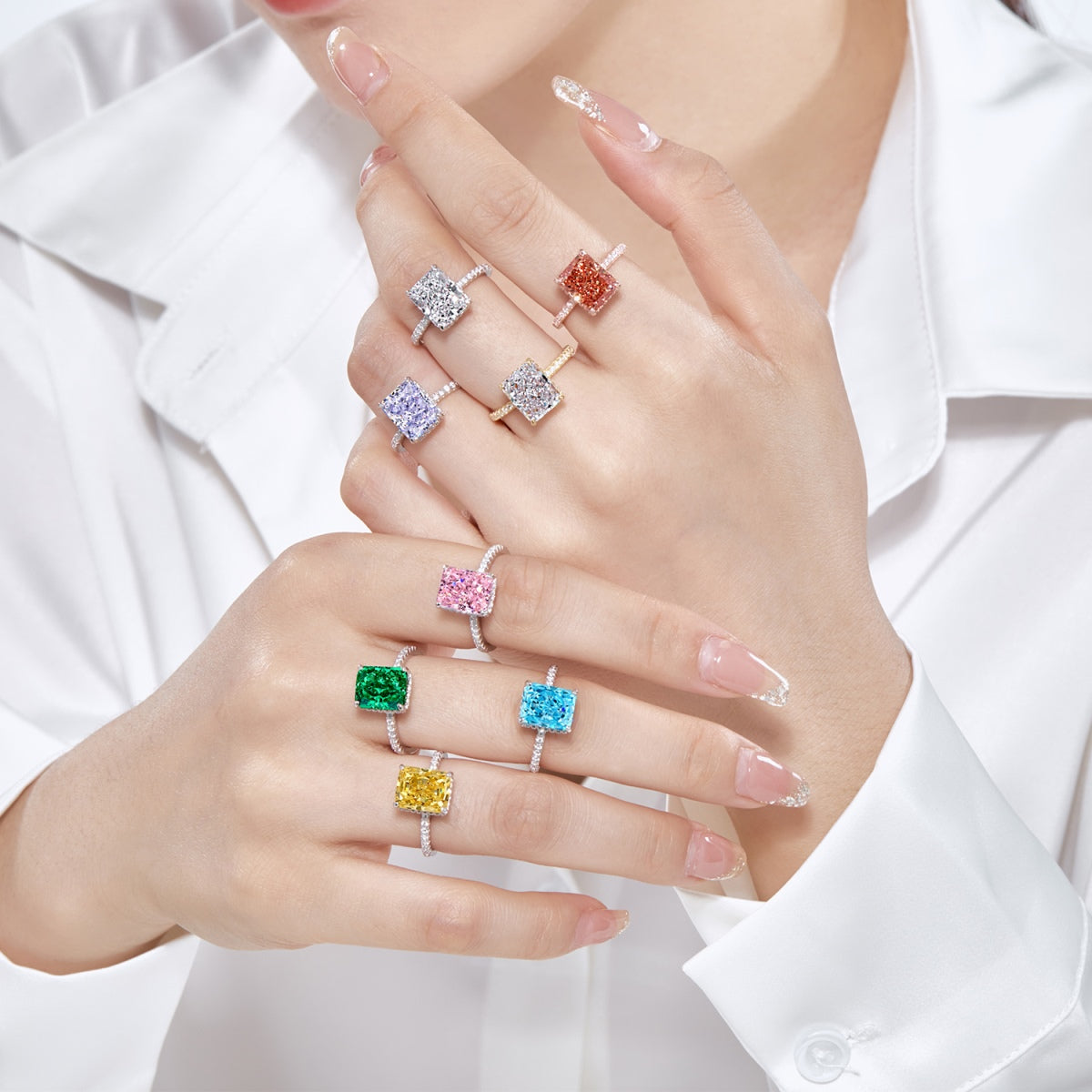 [HOT] Bague de fiançailles luxueuse de 4,0 carats